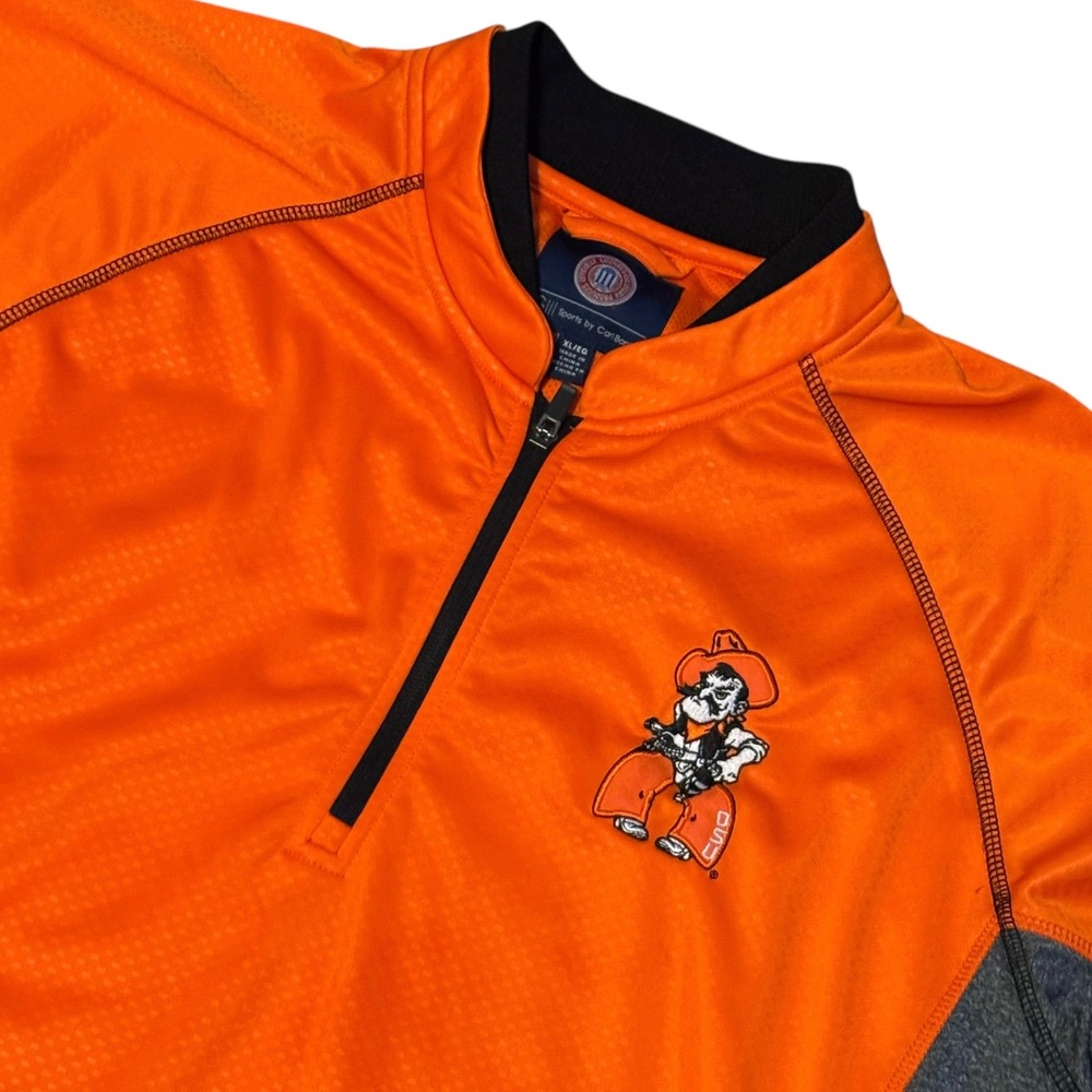 Oklahoma State Cowboys G-III Sports Carl Banks 1/4 Zip Pullover‎ Men's Size XL